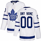 Men's Toronto Maple Leafs White Away Adidas Customized Jersey,baseball caps,new era cap wholesale,wholesale hats